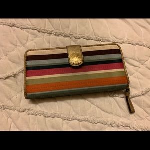 Coach legacy stripe wallet